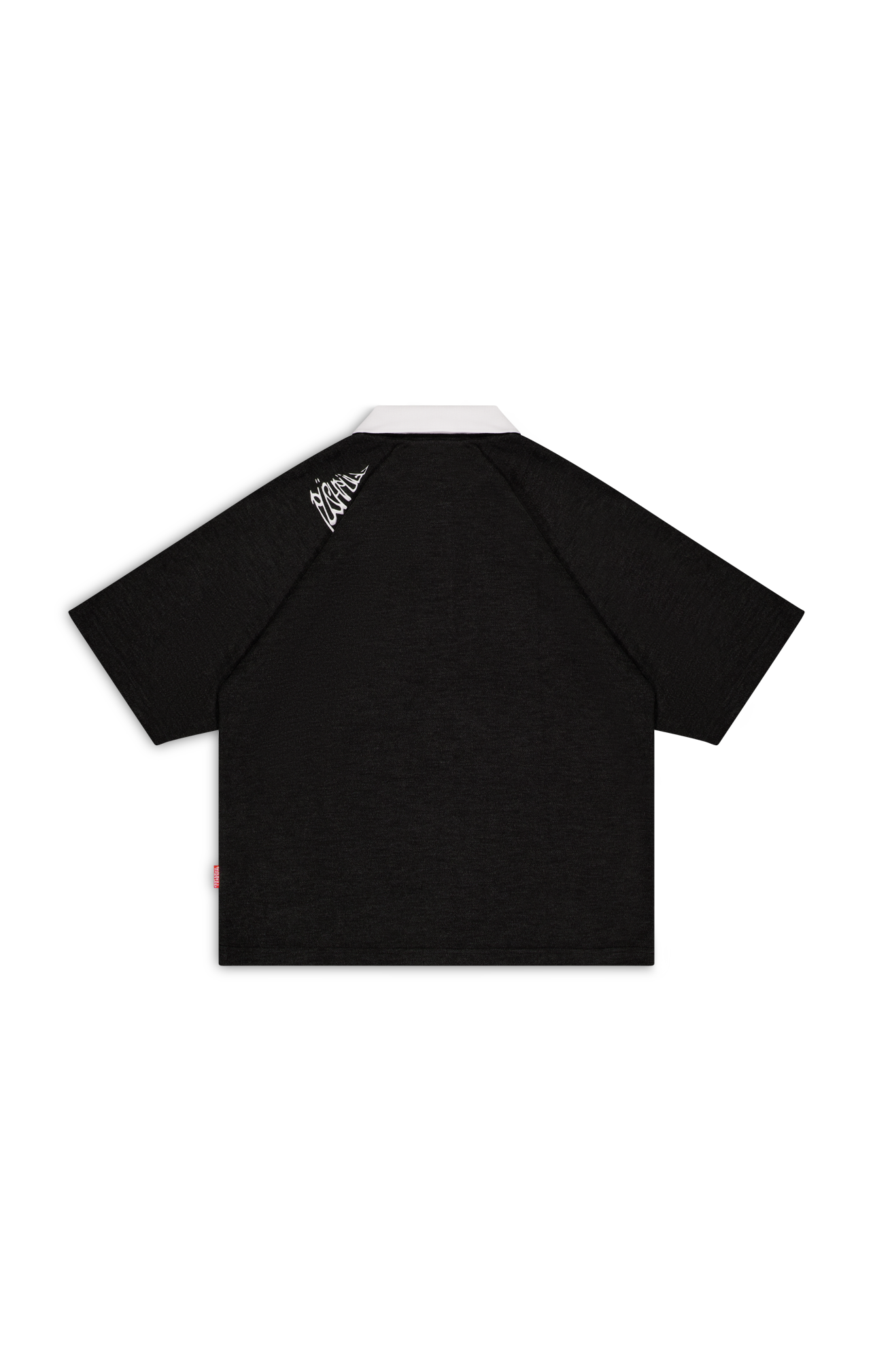BLACK/WHITE MOCKERY POLO
