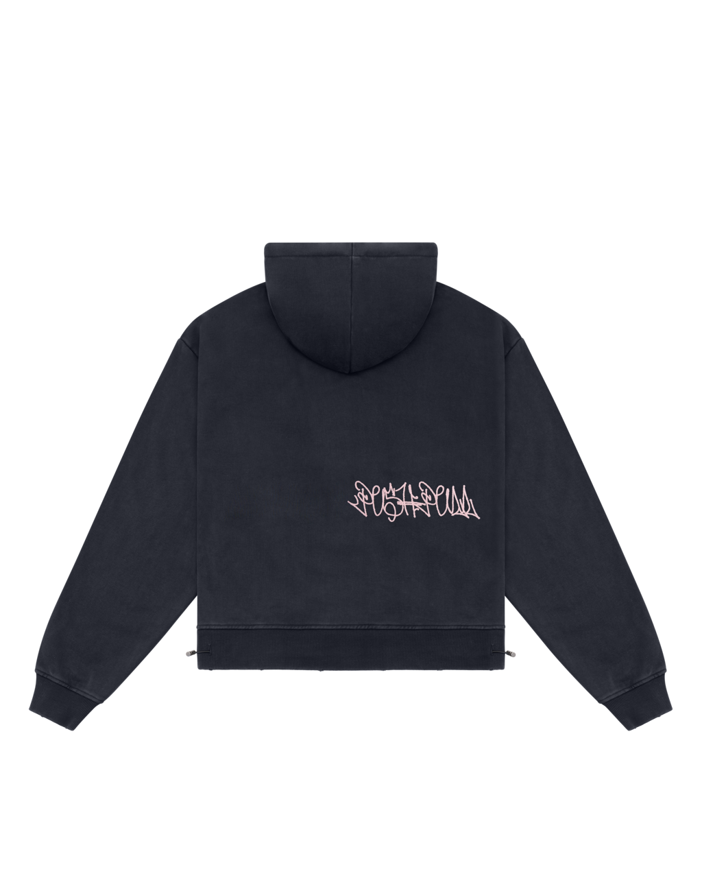 VINTAGE BLACK ROSE SMOKE SMILEY HOODIE