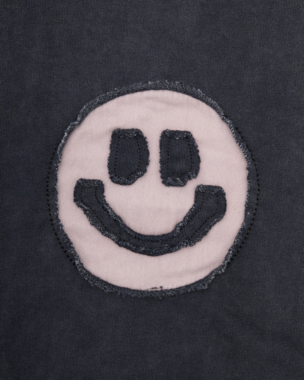 VINTAGE BLACK ROSE SMOKE SMILEY HOODIE