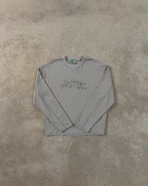 OLIVE GRAPH LONG SLEEVE T-SHIRT