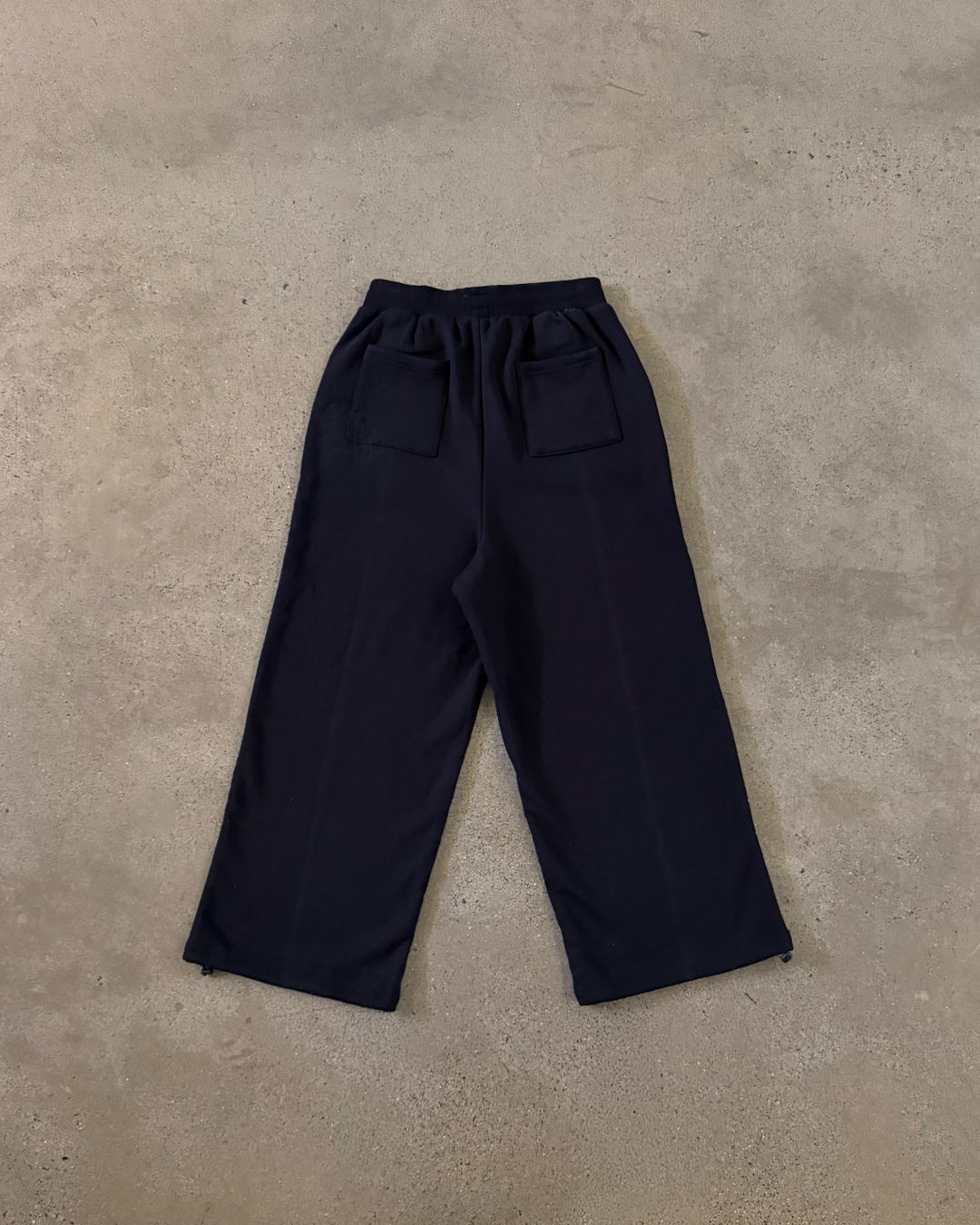 BLACK PANELLED TRACK PANTS