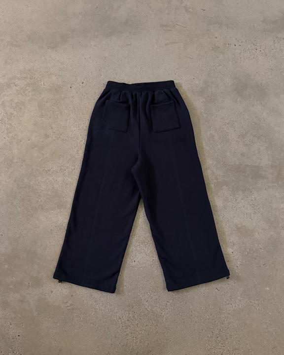 BLACK PANELLED TRACK PANTS