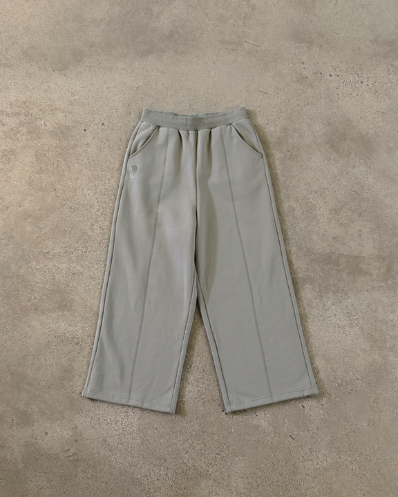 OLIVE PANELLED TRACK PANTS