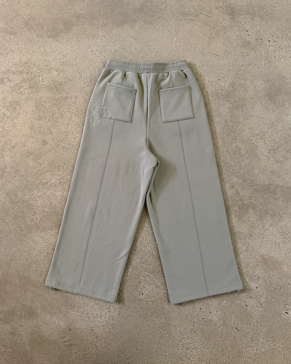 OLIVE PANELLED TRACK PANTS