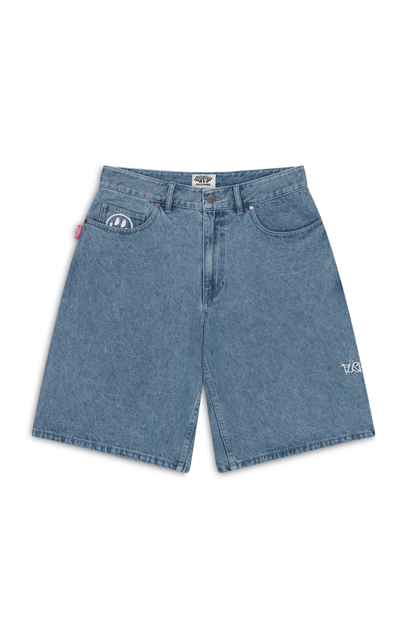 STICKER SLAP DENIM SHORTS