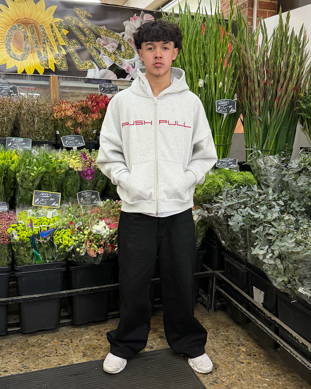 PP SPELLOUT ZIP HOODIE