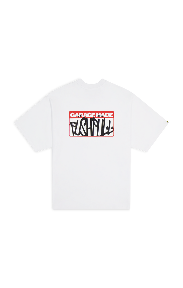 WHITE STICKER SLAP TEE