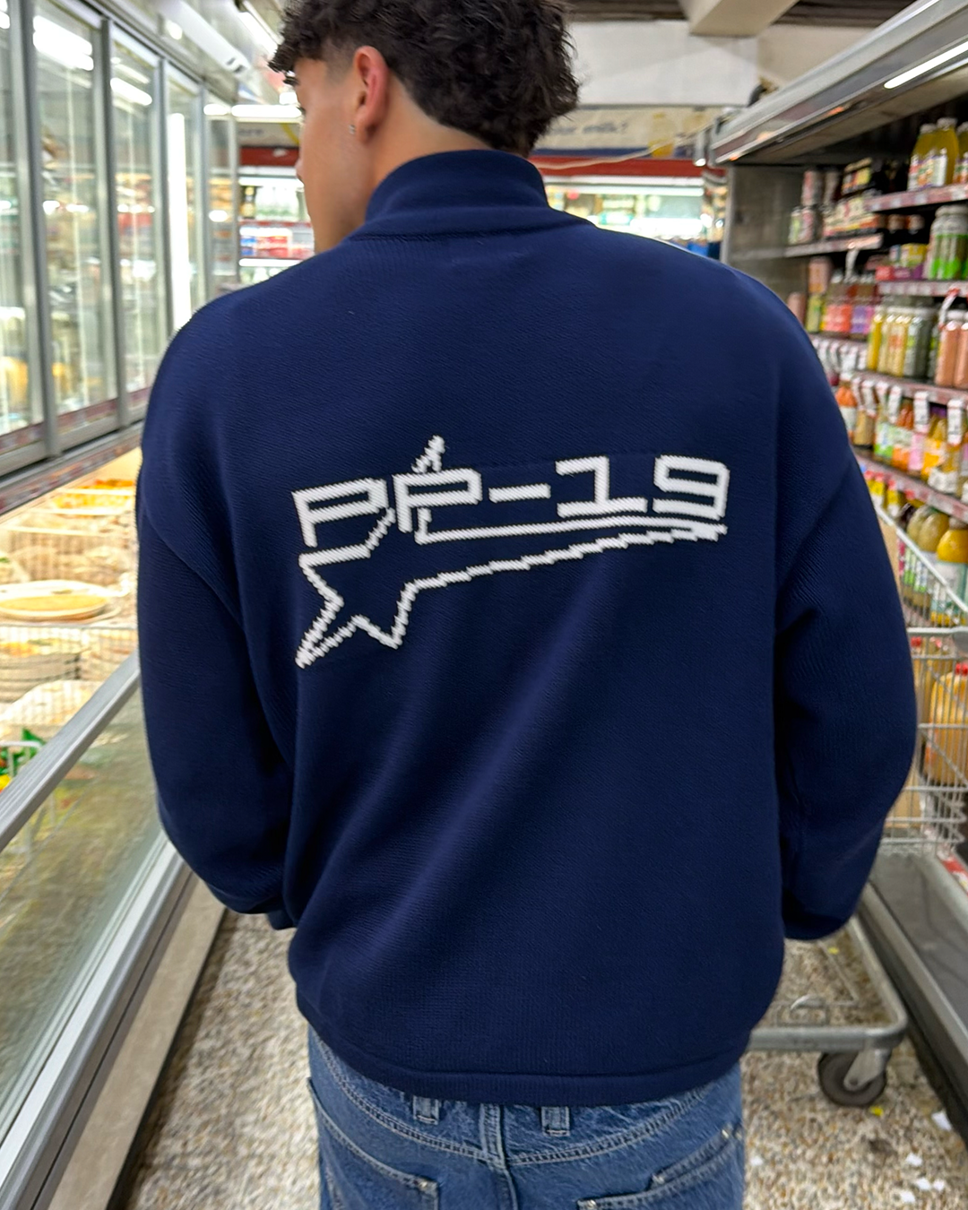 NAVY PP19 SPORT ZIP KNIT