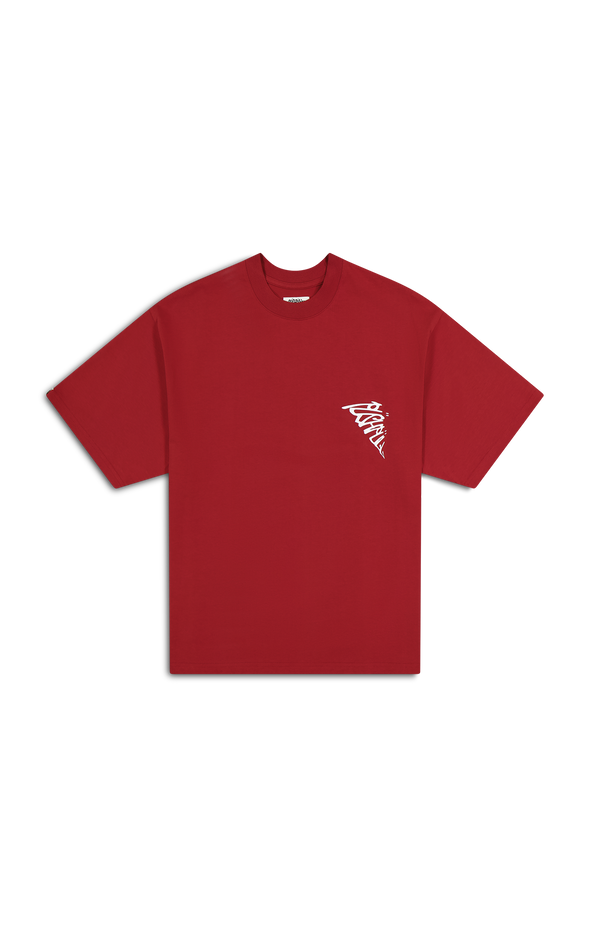 BURNT RED TORNADO TEE