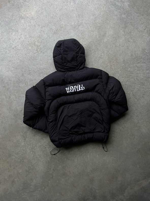 BLACK OUT PUFFER JACKET