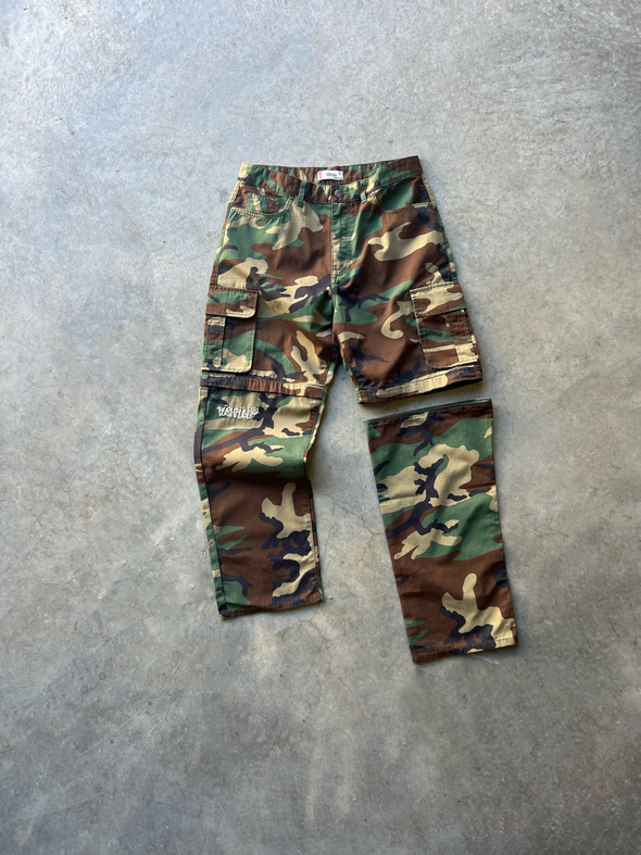 UTILITY CAMO-ZIP OFF PANTS