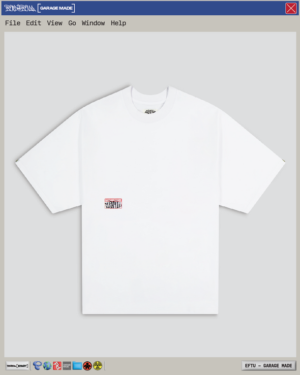 WHITE STICKER SLAP TEE