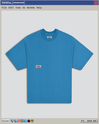 BLUE STICKER SLAP TEE