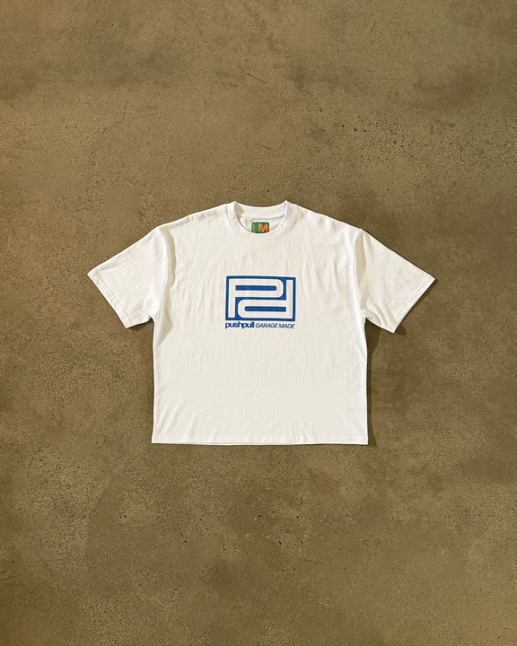 BLUE DOUBLE "P" TEE