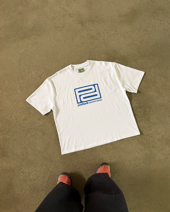 BLUE DOUBLE "P" TEE