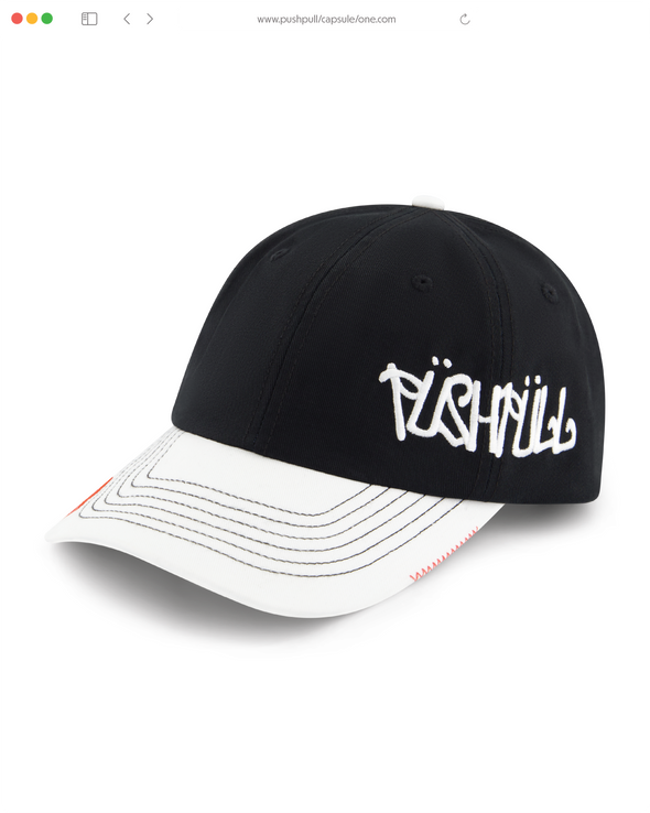 2 TONED BLACK & WHITE CAP