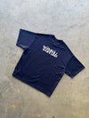 NAVY/WHITE SMILEY SCRIPT TEE