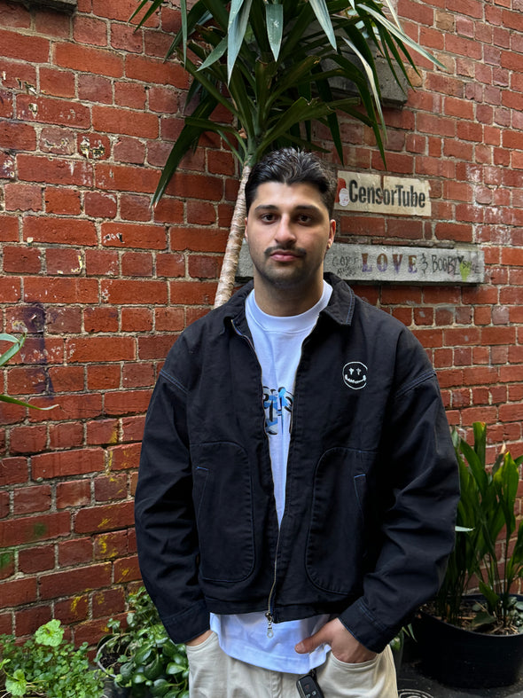 VINTAGE BLACK CANVAS JACKET