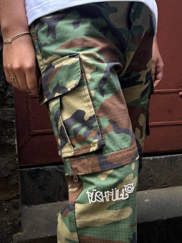 UTILITY CAMO-ZIP OFF PANTS