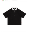 BLACK/WHITE MOCKERY POLO