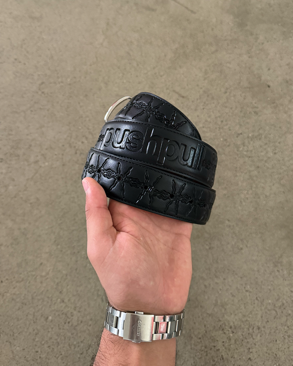 BLACK BARB WIRE BELT