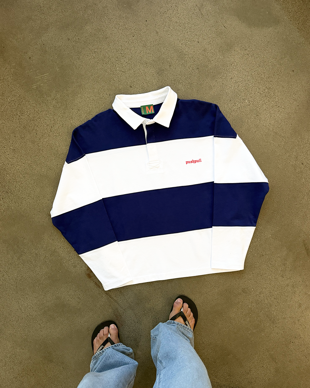 BLUE & WHITE PP RUGBY JUMPER