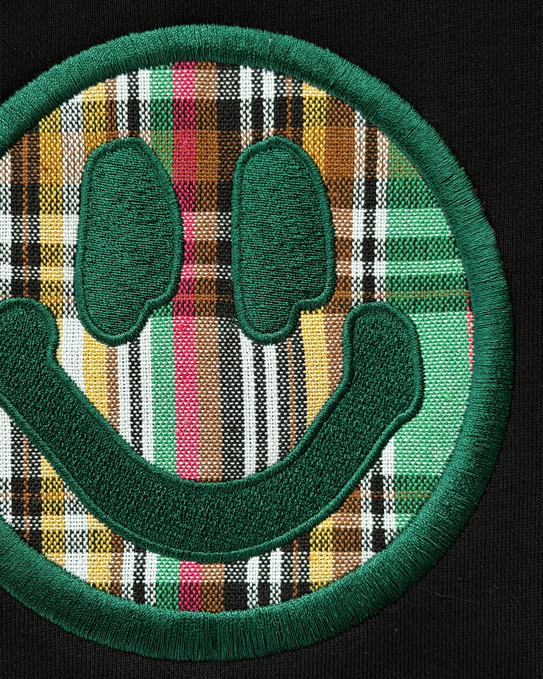 BLACK BAGPIPE SMILEY HOODIE
