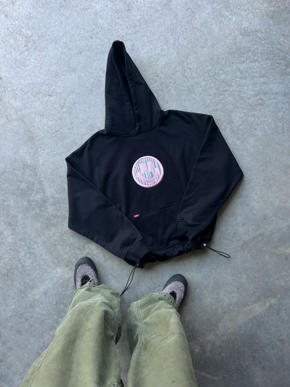 PINK PANTHER SMILEY EMBROID HOOD