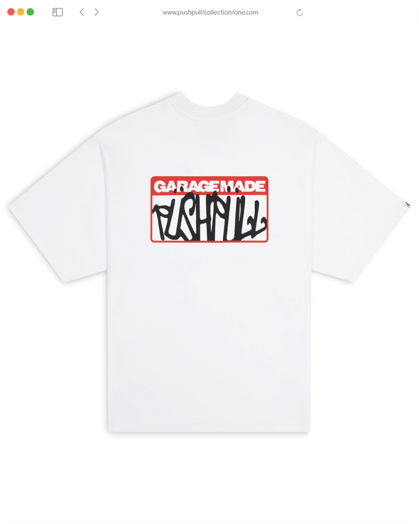 WHITE STICKER SLAP TEE