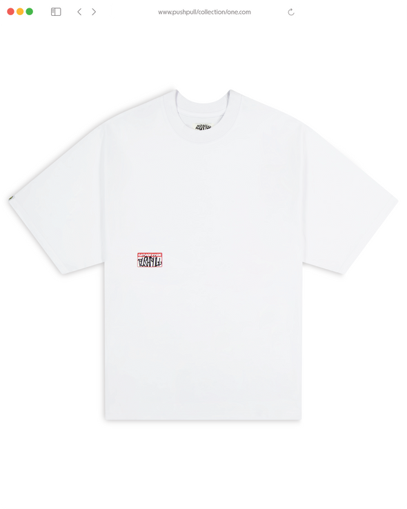 WHITE STICKER SLAP TEE