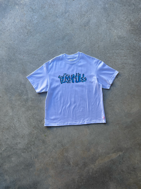 CAMO SCRIPT LOGO TEE