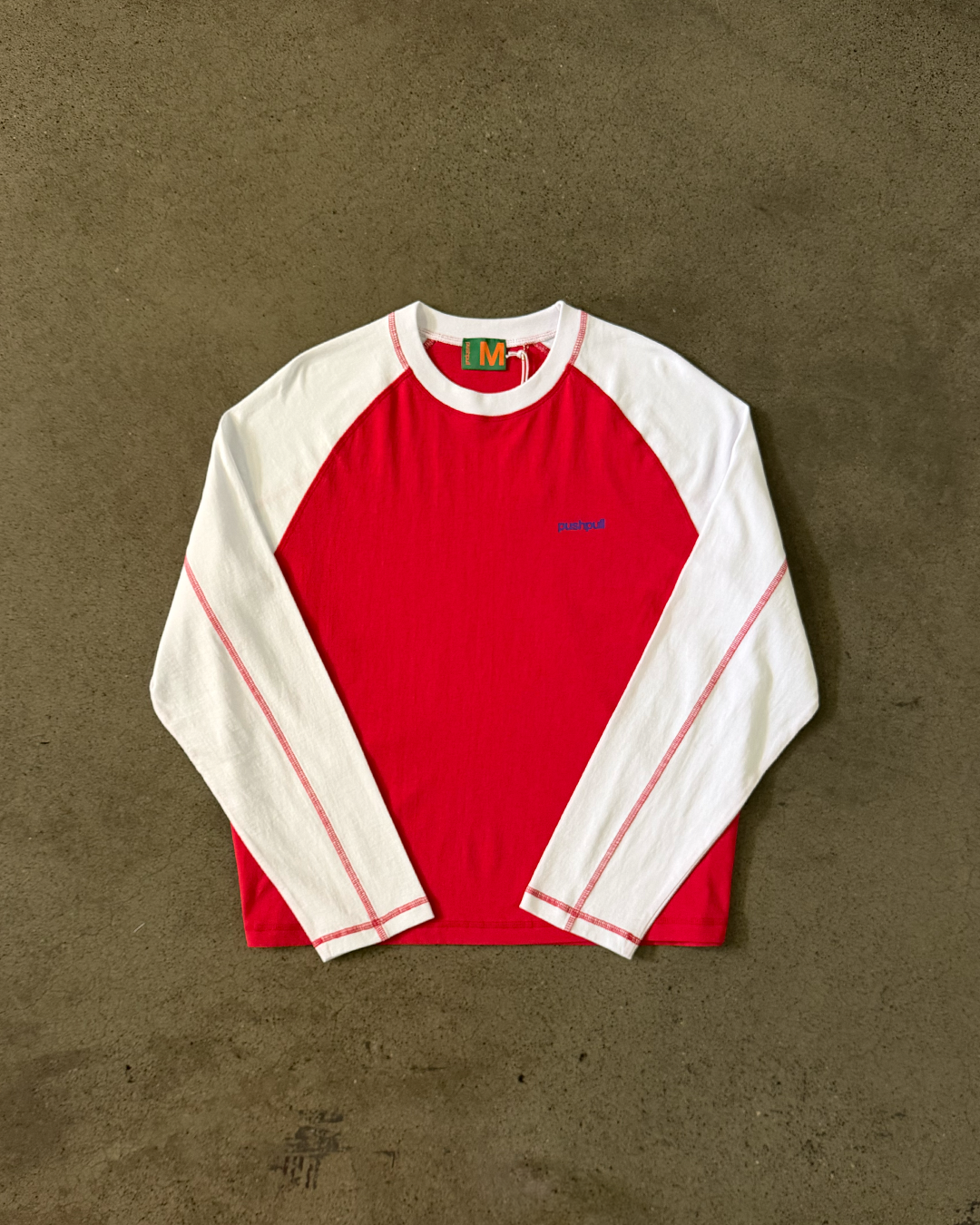 RED 2-TONE RAGLAN