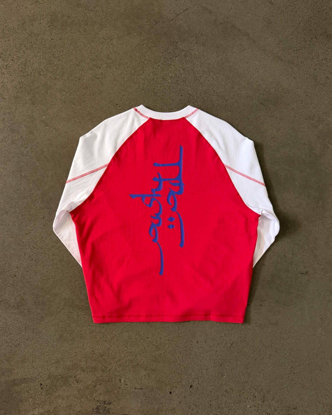 RED 2-TONE RAGLAN