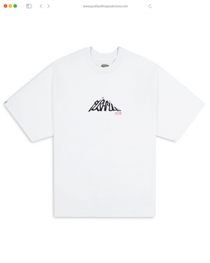 WHITE CALLIGRAPHY TEE