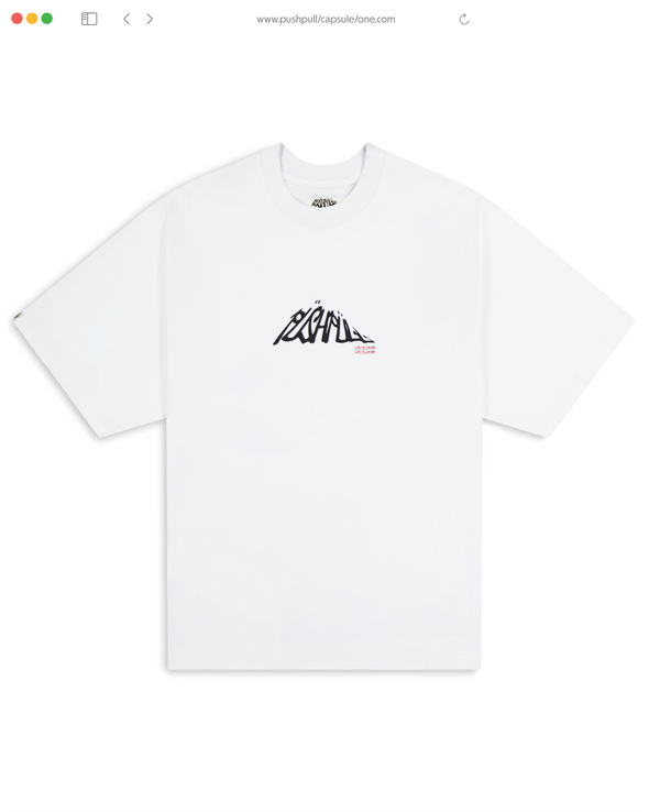 WHITE CALLIGRAPHY TEE