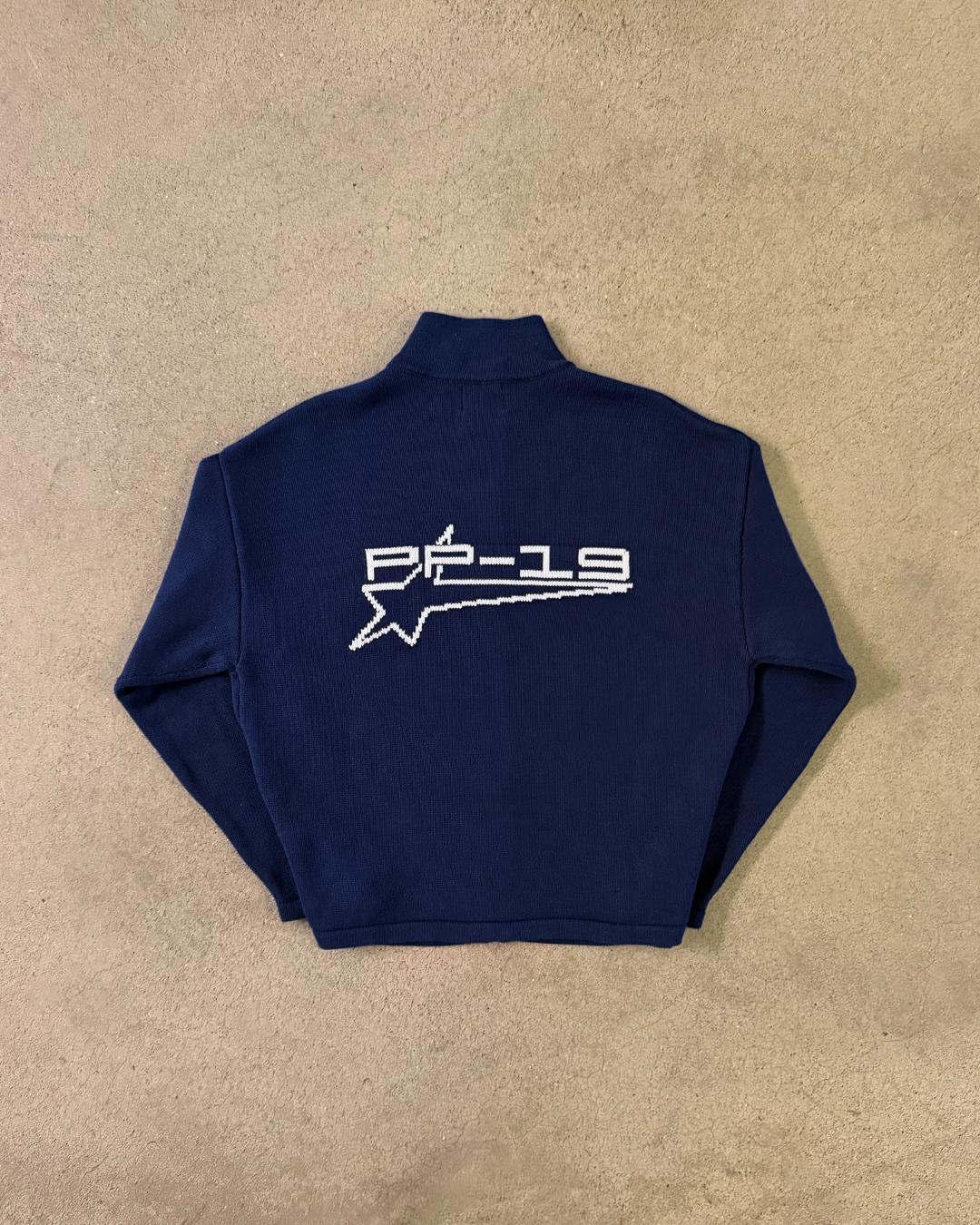 NAVY PP19 SPORT ZIP KNIT
